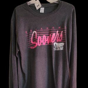 Women's Long Sleeve Oklahoma Sooners T-Shirt Med NWT